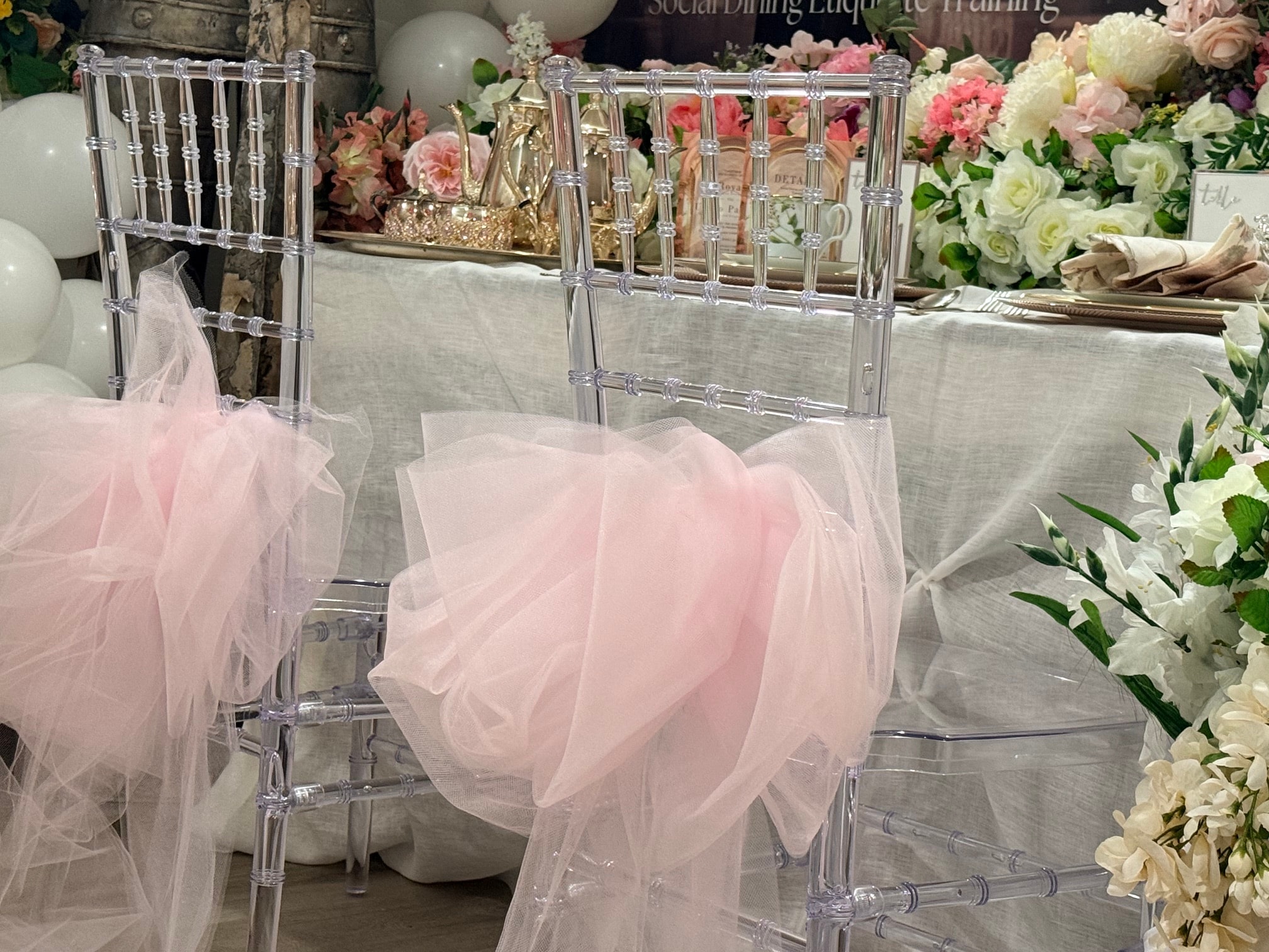 Elegant dessert display
