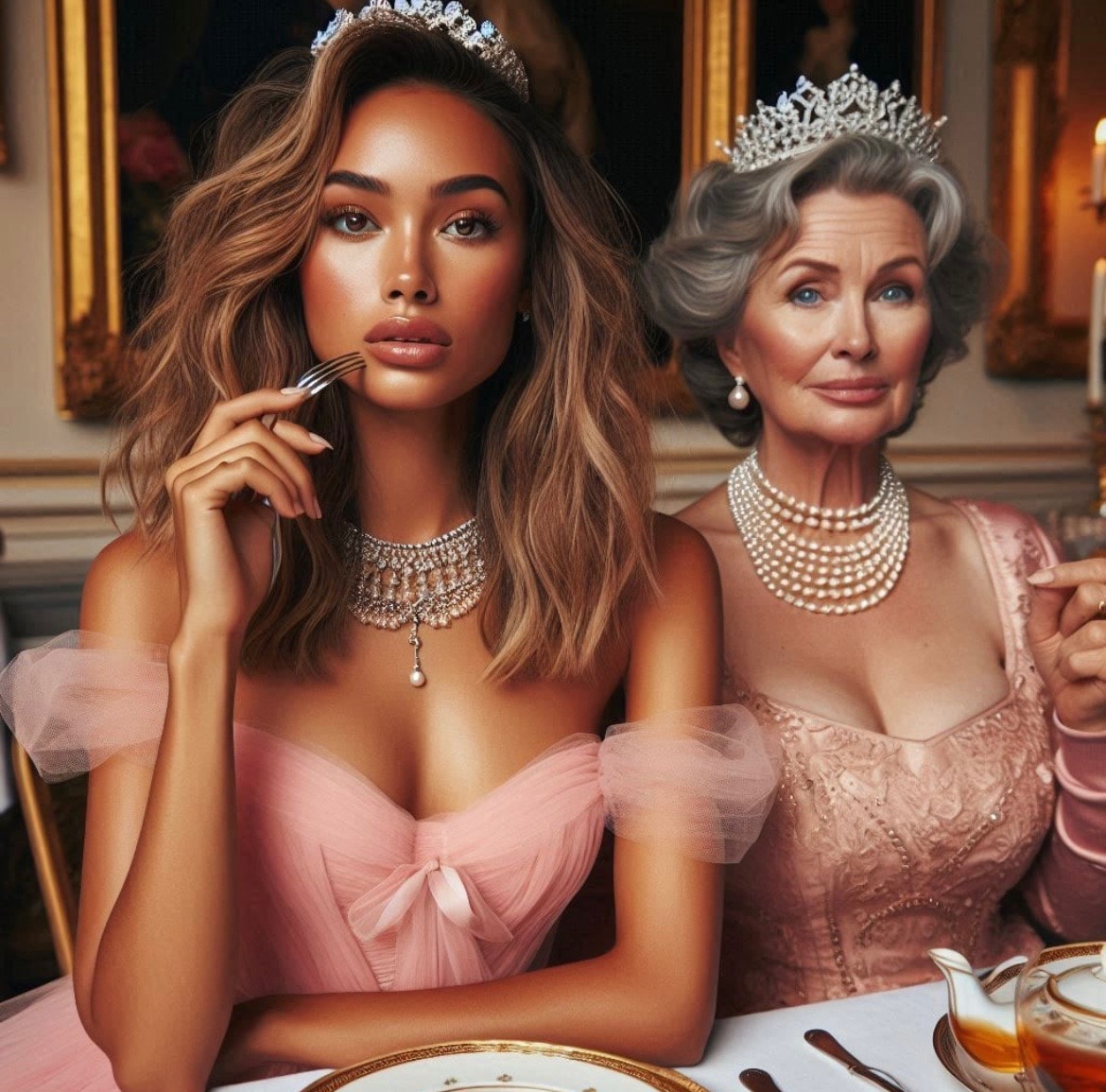 Mother and Daughter Mommy and Me Tea and Dining Etiquette Training